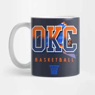 Oklahoma City Retro Basketball Mug